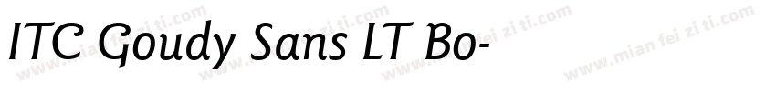 ITC Goudy Sans LT Bo字体转换